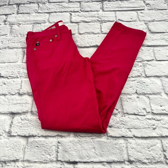 Adriano Goldschmied Denim - AG ADRIANO‎ GOLDSCHMIED The Stilt Cigarette Slim Fit Jeans 25R Pink Mid Rise